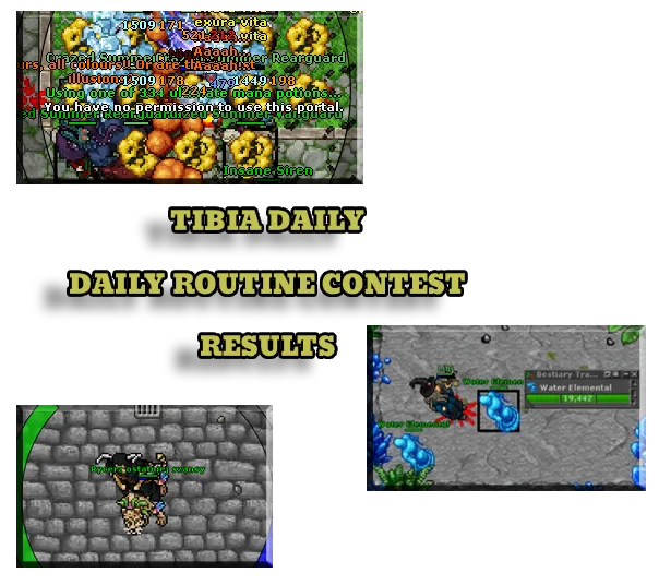 Tibia Daily – Daily Routine Contest – WINNERS