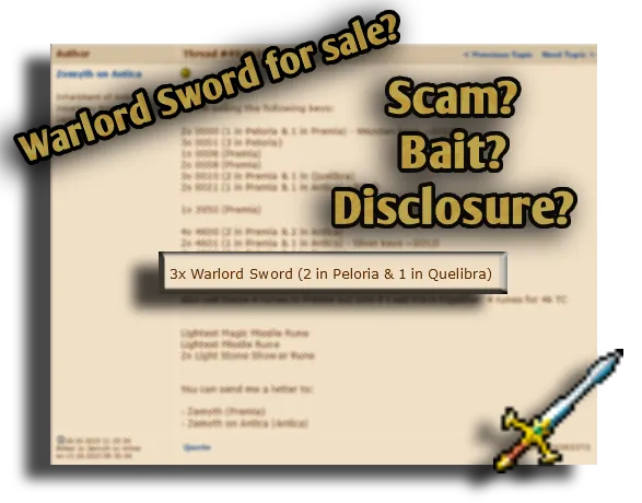 Warlord Sword for sale?