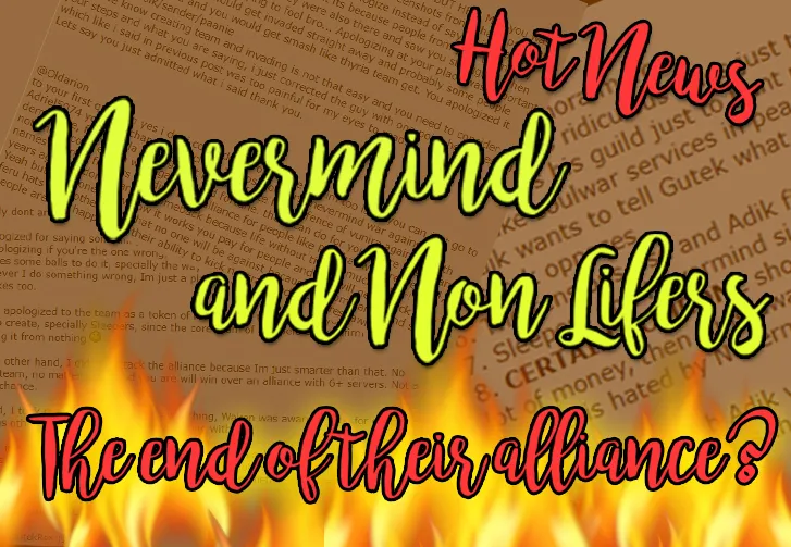 The end of the alliance between Non Lifers and the Nevermind leaders.